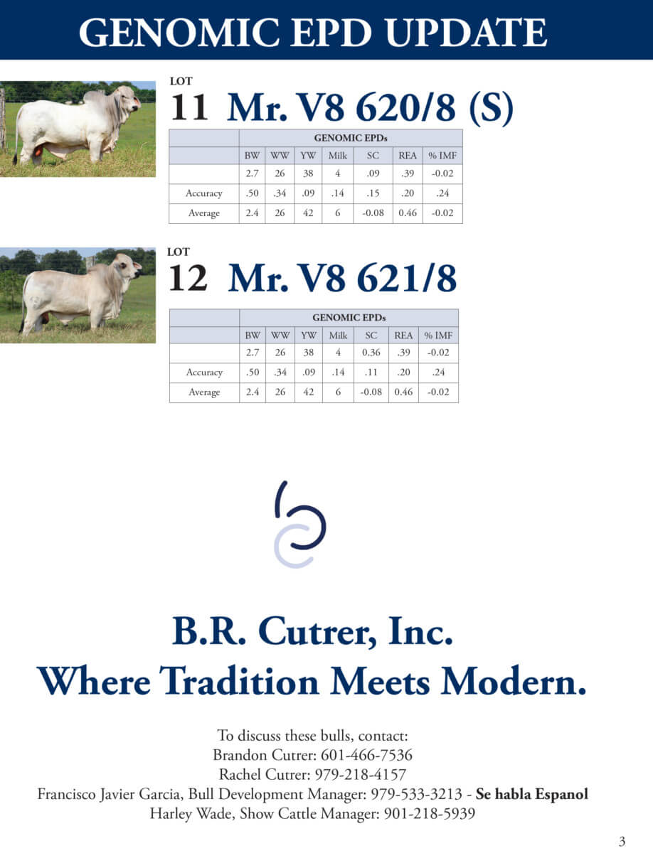 genomic epds in brahman